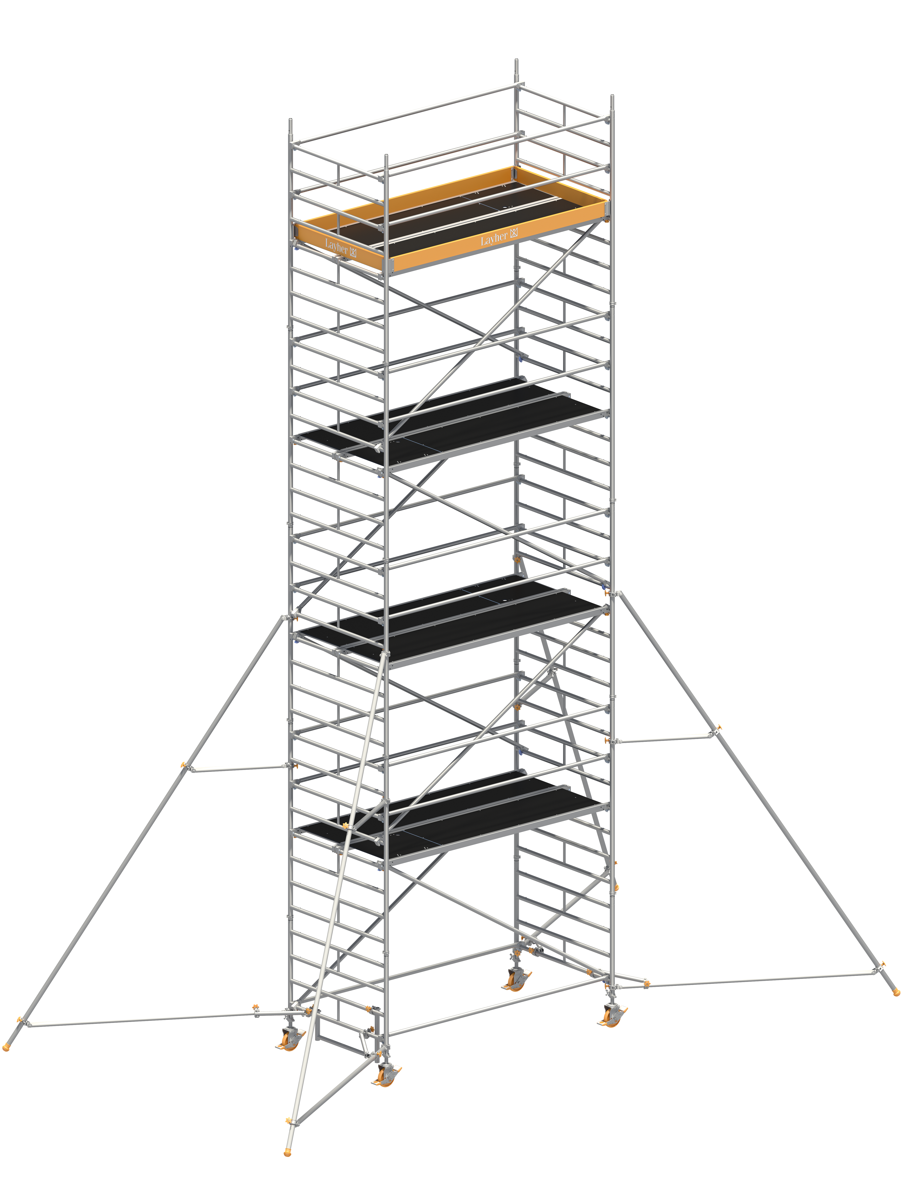 Uni Breit P2 mit Gerüststützen 5 m Uni Breit P2 mit Gerüststützen 5 m, Standhöhe 8,20 m