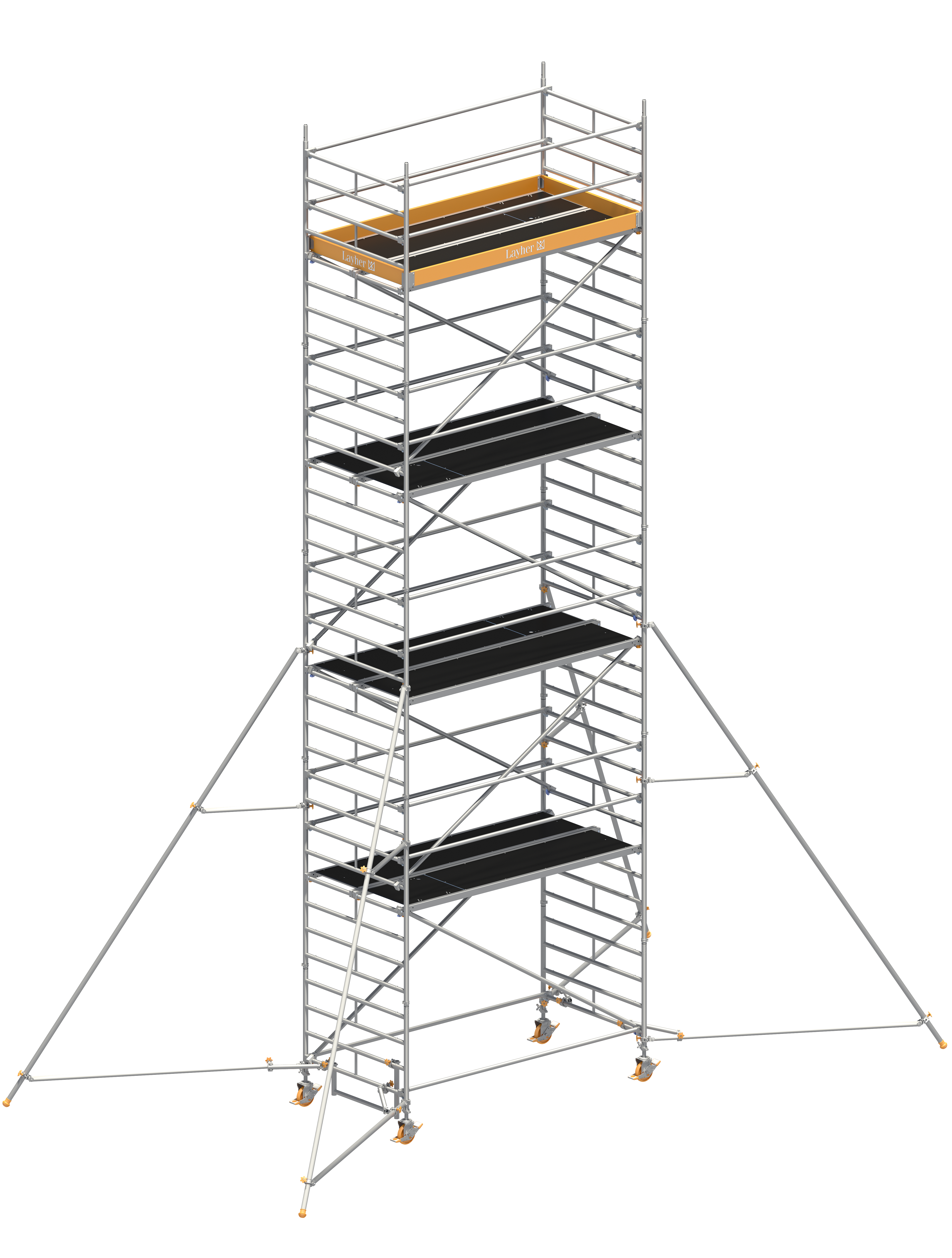 Uni Breit P2 mit Gerüststütze 5 m, Standhöhe 11,20 m