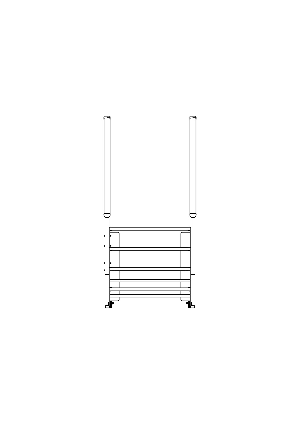 Erweiterungsset, Stufenbreite 600 mm, 3 Stufen