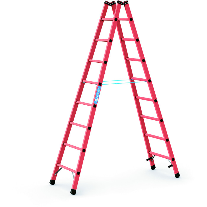 EFA B - GFK-Sprossen-Stehleiter, 2x8 Sprossen EFA B - GFK-Sprossen-Stehleiter, 2x8 Sprossen
