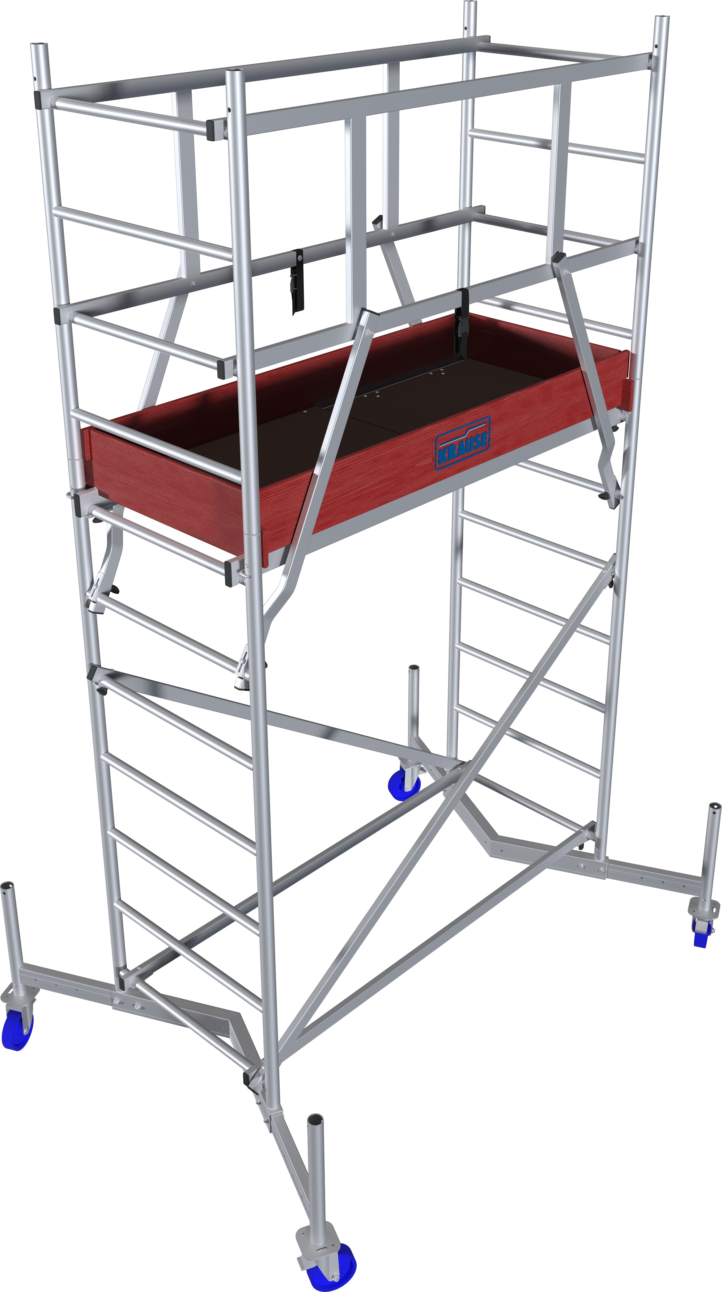 ClimTec®, Arbeitsgerüst (Alu), Grundgerüst - plus Rollen