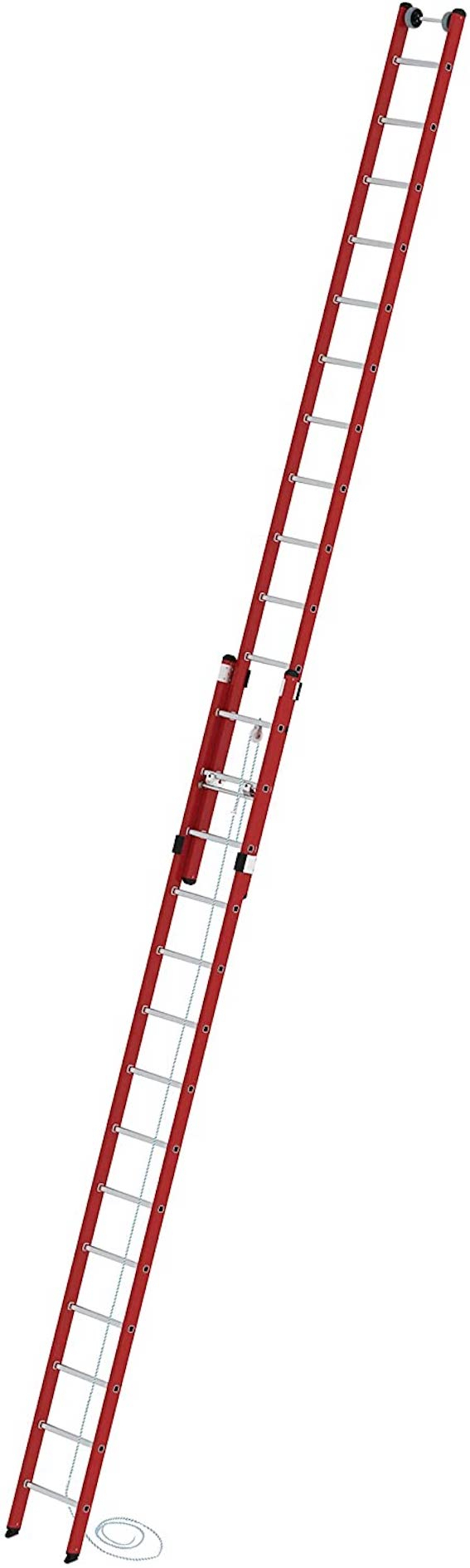 Kunststoff-Seilzugleiter, 2-teilig Kunststoff-Seilzugleiter, 2-teilig, 2x14 Sprossen/Stufen