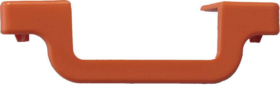 Stufenabschlußkappe rechts 80 mm, orange (VE 7 St.)
