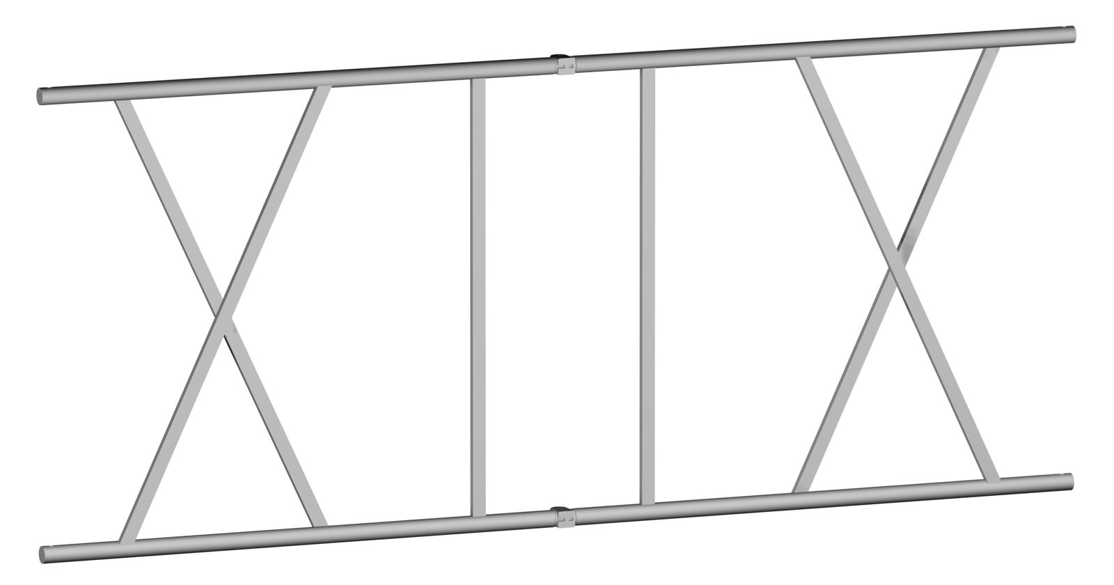 Klappgeländer für 2,50m