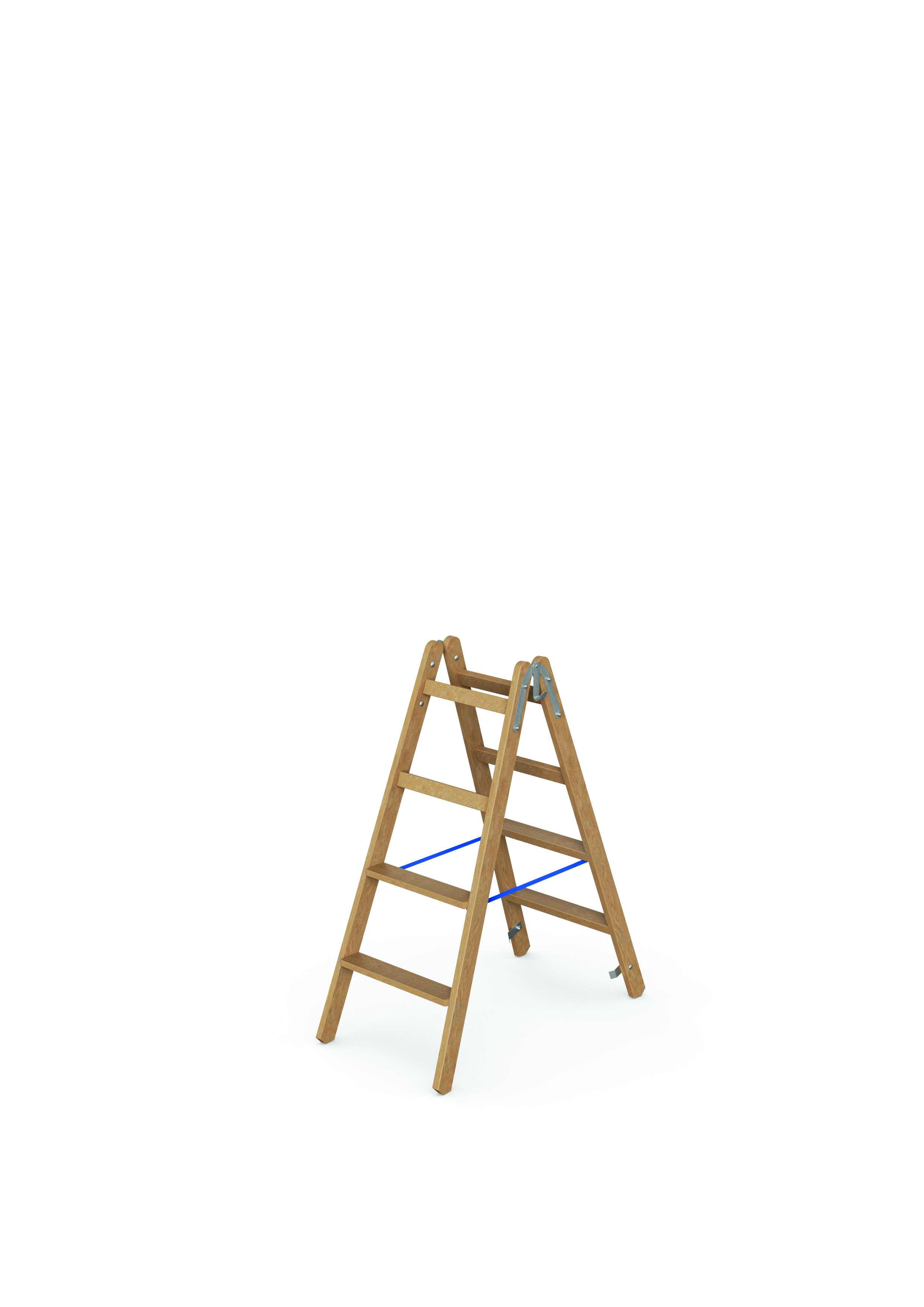Holz Stufen-Stehleiter 2x4 Stufen