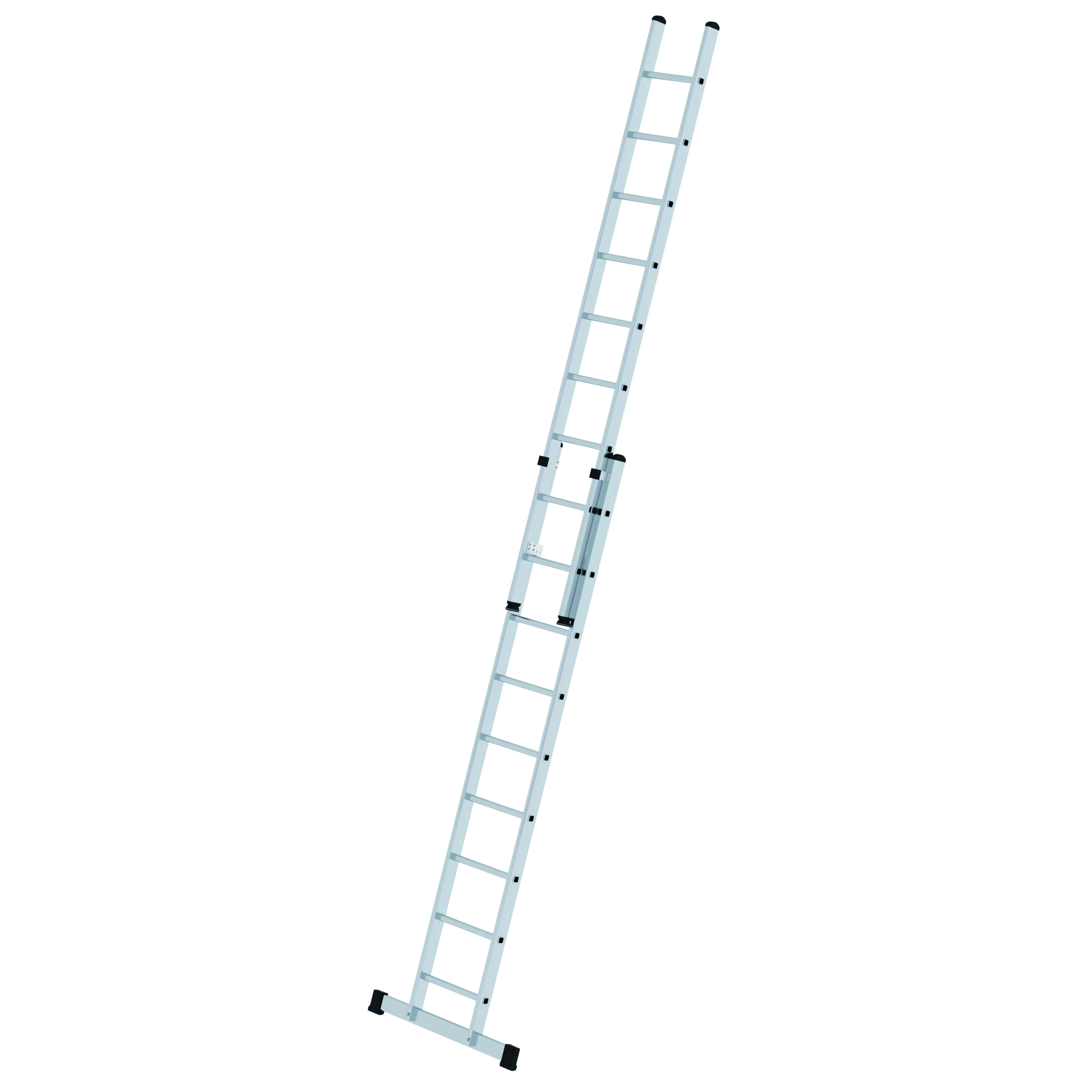 Sprossen-Schiebeleiter 2-teilig mit Standard-Traverse, 2 x 9 Sprossen