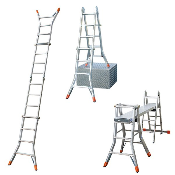 Gelenk-Teleskopleiter TeleMatic Sprossen-Gelenk-Teleskopleiter 4 x 4 Sprossen