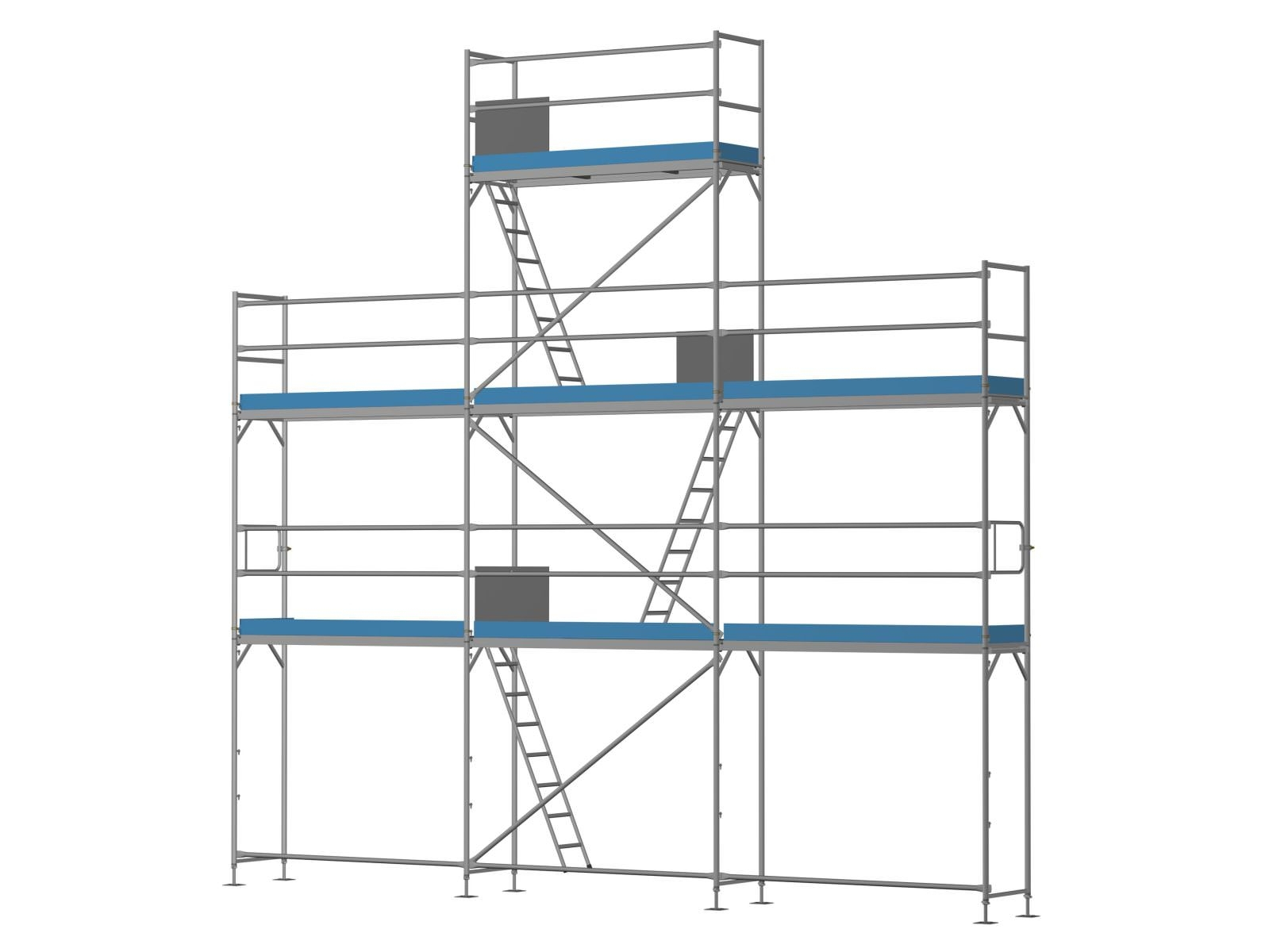 Giebelgerüst mini Komplett - 2,5 m Felder