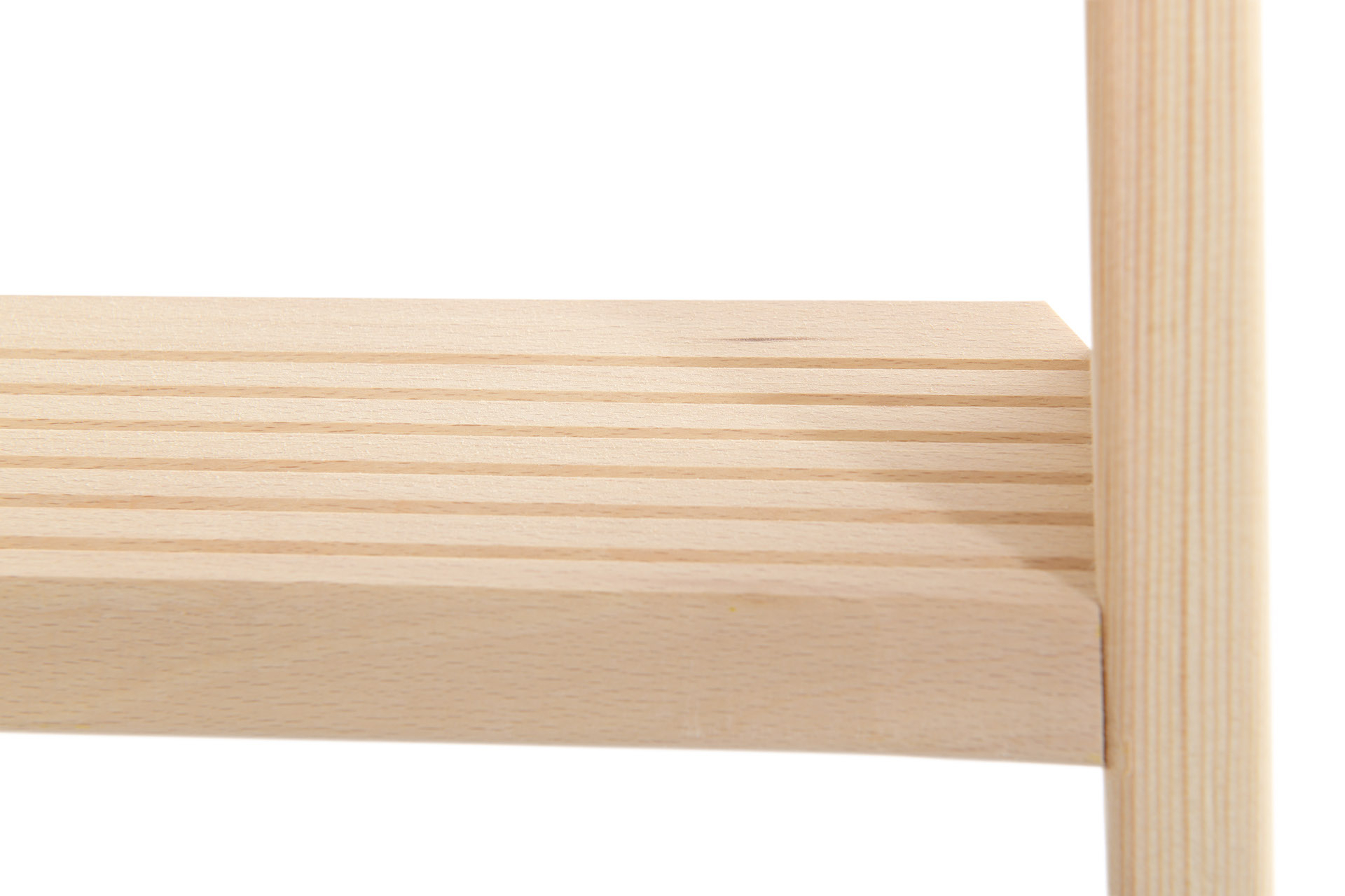 Holz-Stufenstehleiter, beidseitig begehbar - 2x5 Stufen