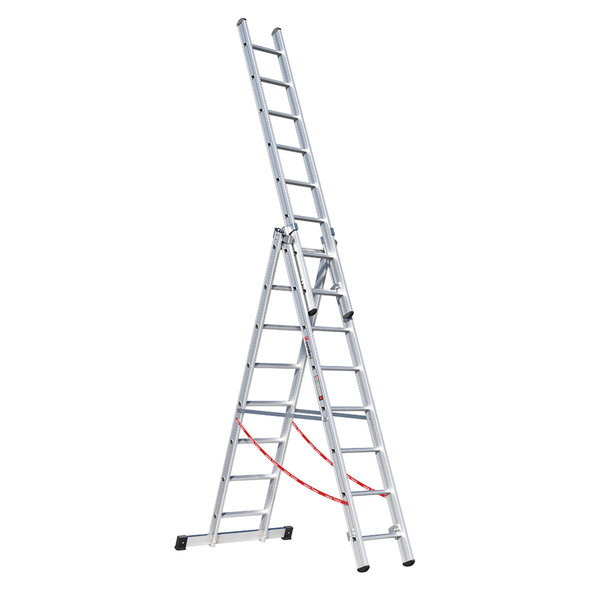 PREMIUM line Alu-Mehrzweckleiter, 3-teilig, 3 x 9 Sprossen