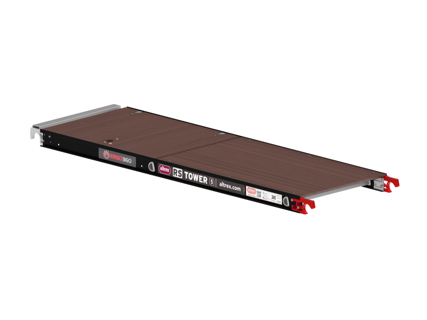 Plattform aus Holz - 1.85 m Länge mit Luke - RS TOWER 5