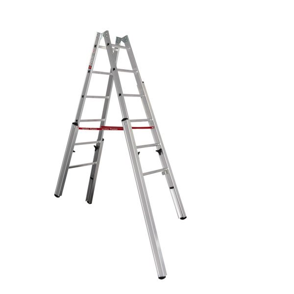 PREMIUM line Alu-Treppenstehleiter, 2 x 5 Sprossen