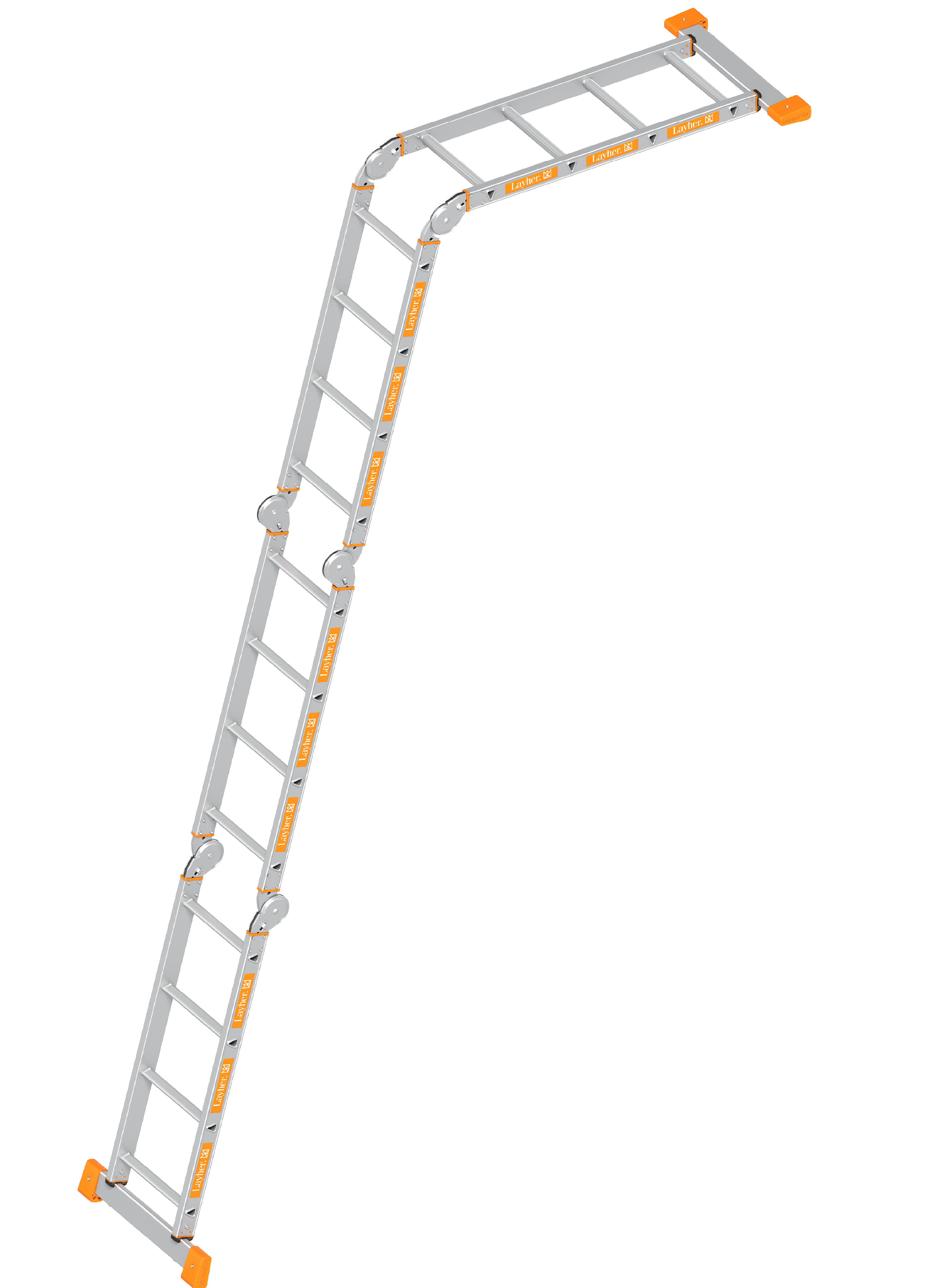 Kofferraumleiter TOPIC 4x3 Sprossen mit Plattform