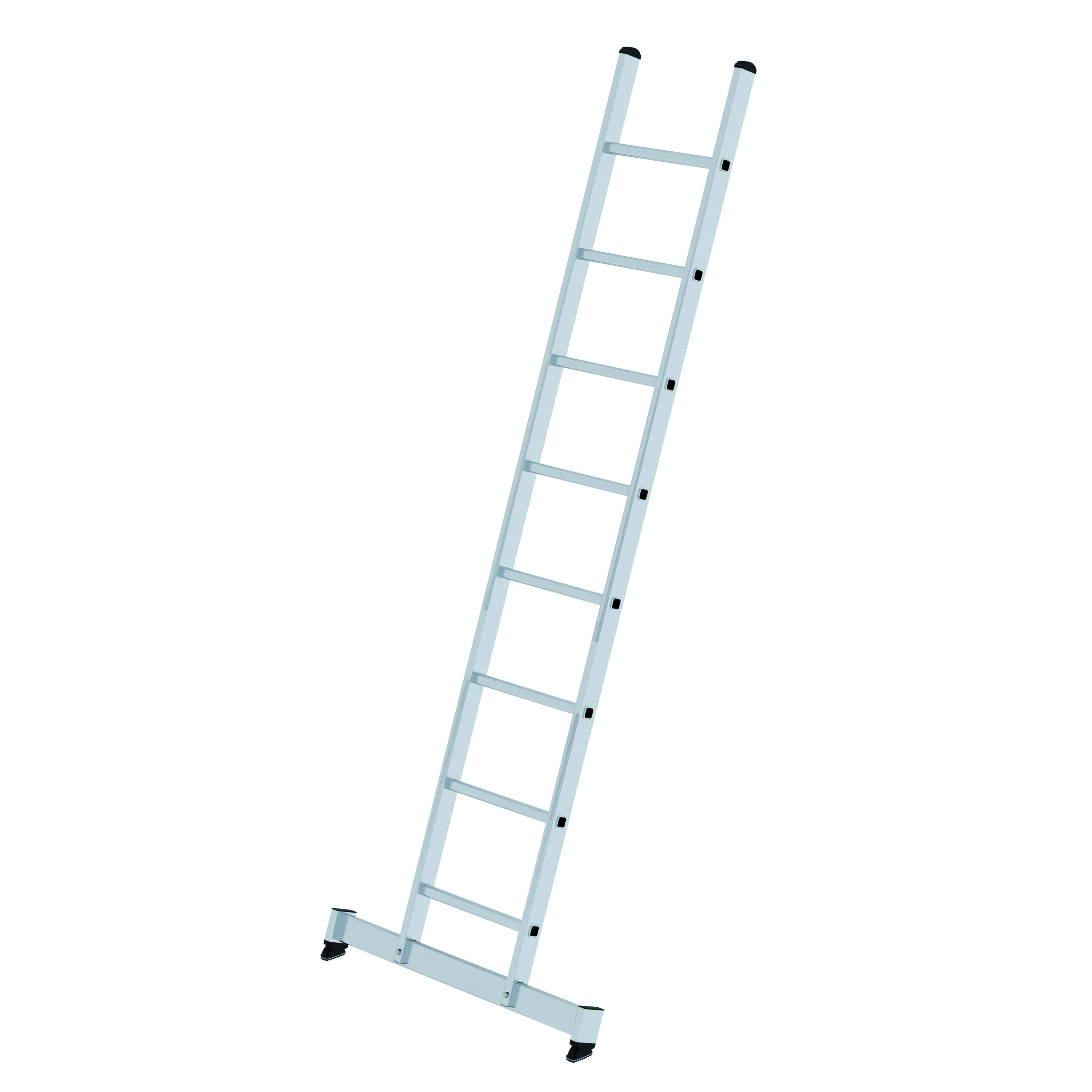 Sprossen-Anlegeleiter mit nivello®-Traverse, 8 Sprossen Sprossen-Anlegeleiter mit nivello®-Traverse - 6 Sprossen