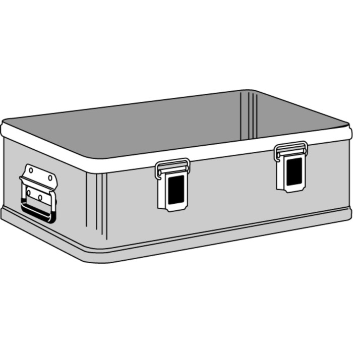 Transportkiste K470 Plus - Haubenbehälter, Oberteil, Gesamthöhe mit Unterteil 150 mm: 370 mm