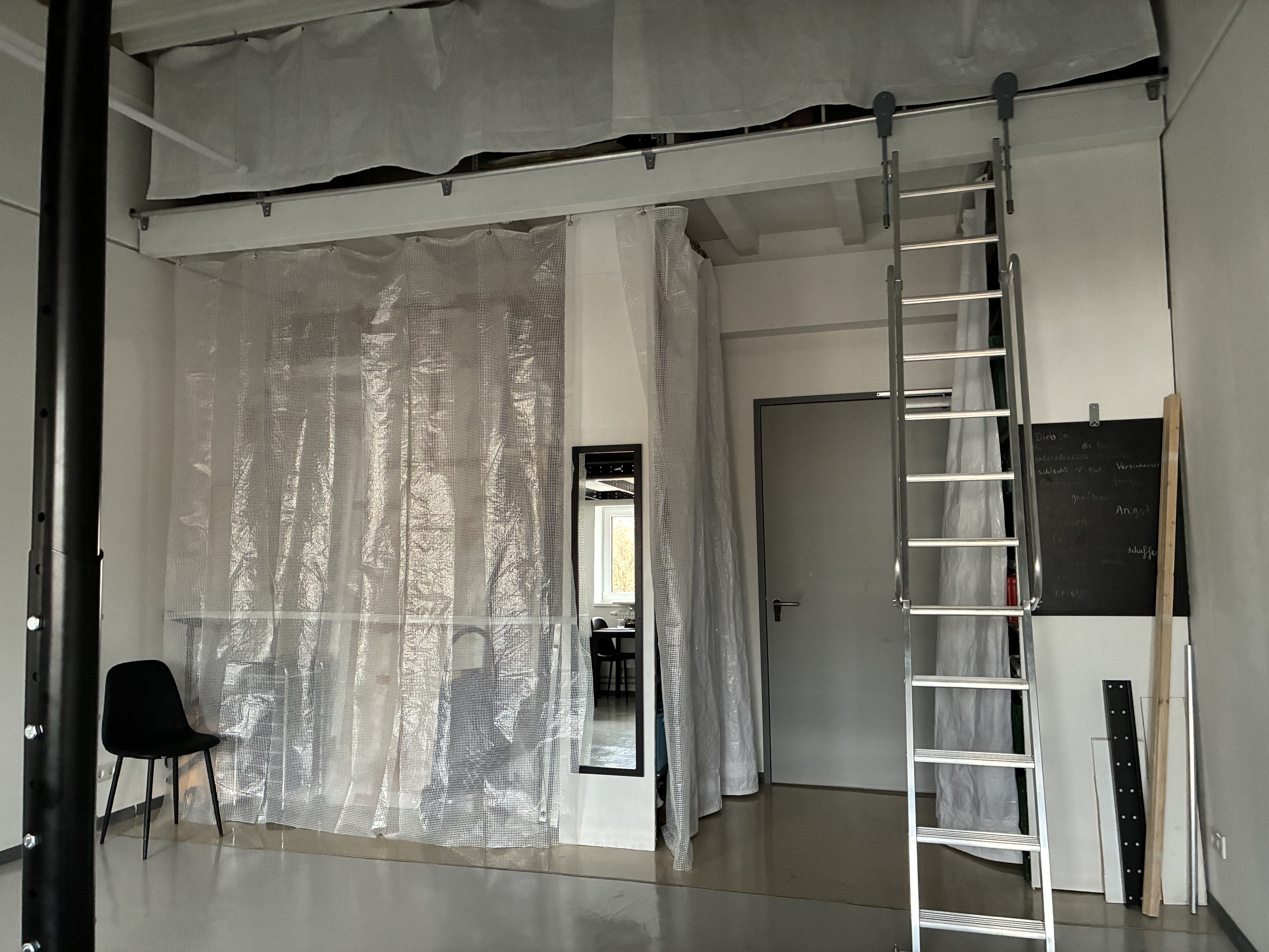 Aluminium-Regalleiter, fahrbar, 10 Stufen