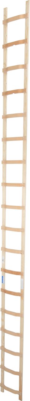 DachLeiter mit 18 Sprossen aus Holz