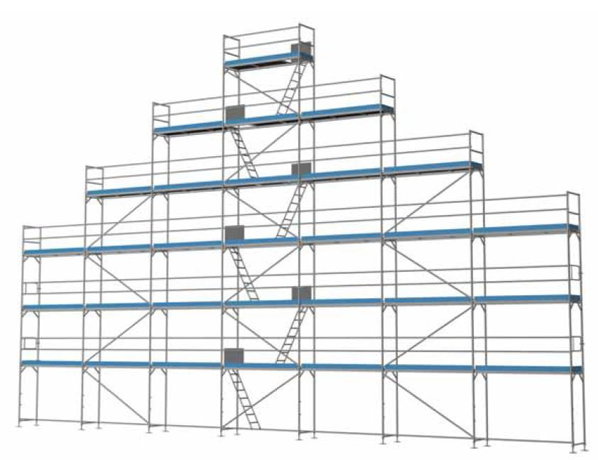 Giebelgerüst maxi xtra Komplett - 3,0 m Felder