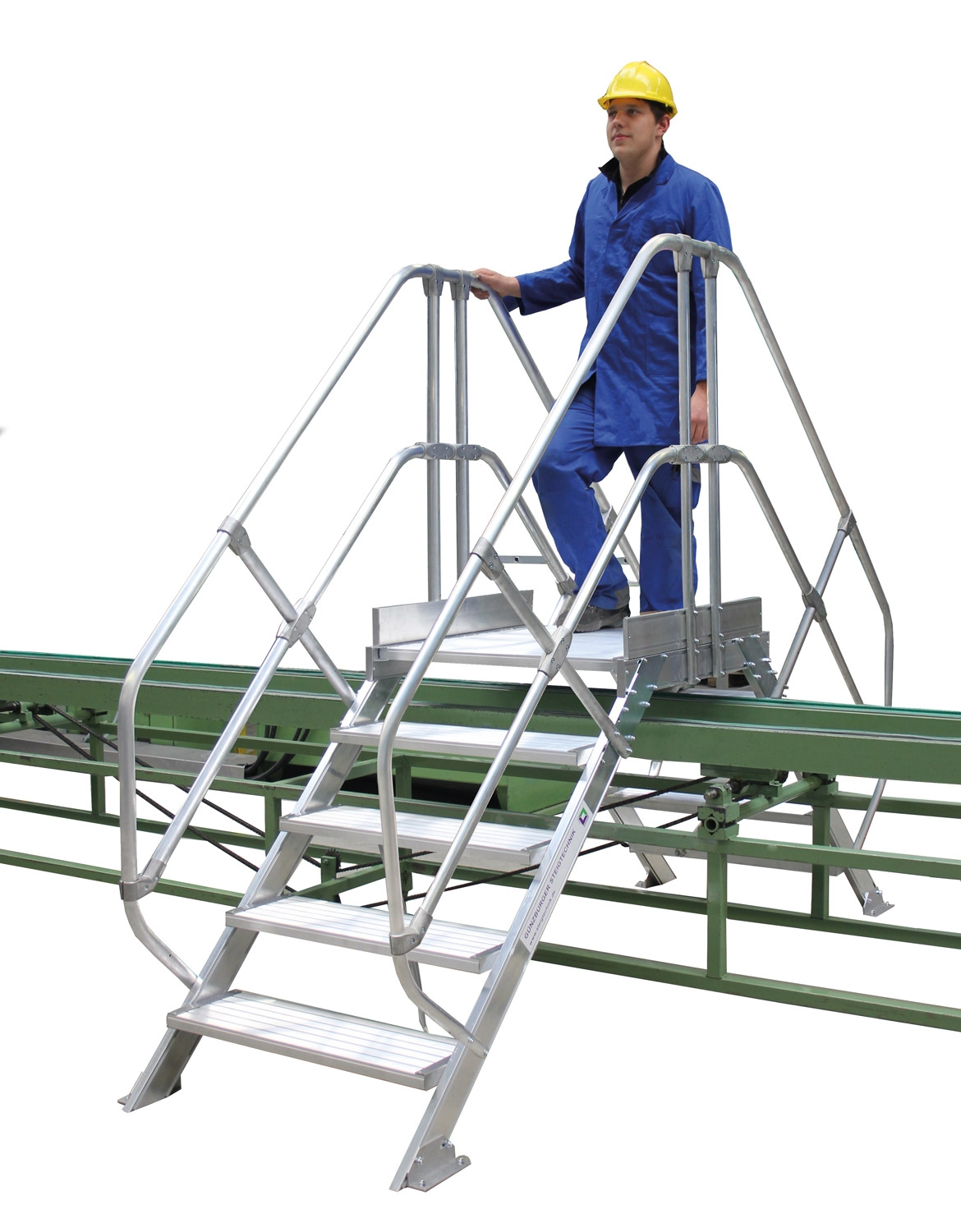 Aluminium-Überstieg 45°, Stufenbreite 800 mm, 3 Stufen Aluminium-Überstieg 45°, Stufenbreite 800 mm, 3 Stufen