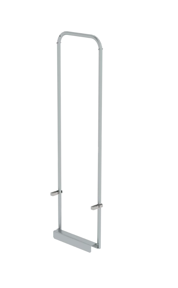 Einstiegshilfe doppelholmig, für Leiterbreite 440 mm, Stahl verzinkt
