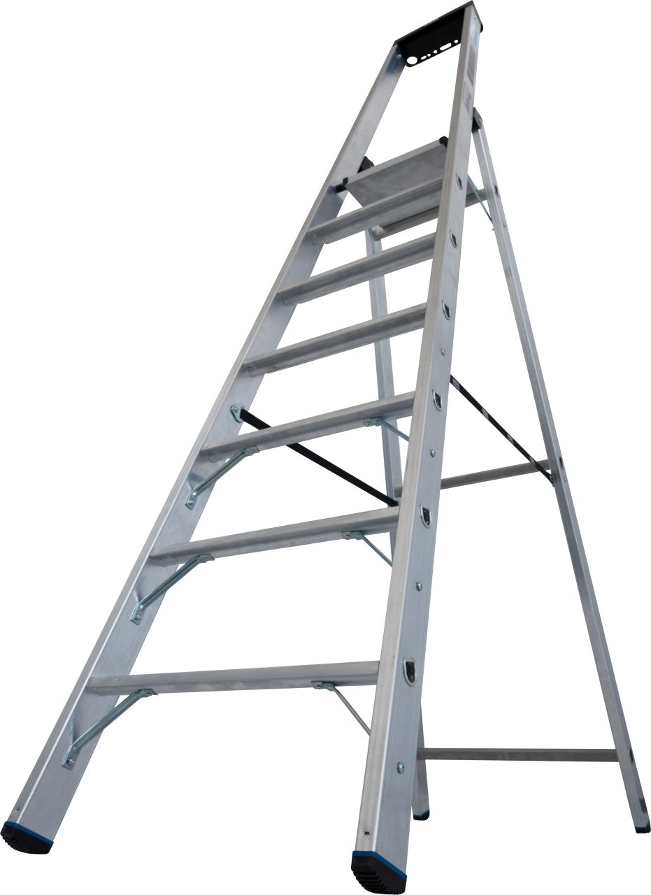 STABILO Stufen-Stehleiter Schwerlast mit hohem Bügel, 225 kg, 7 Stufen STABILO Stufen-Stehleiter Schwerlast mit hohem Bügel, 225 kg, 7 Stufen