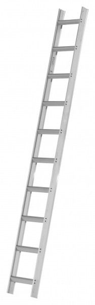 Dachauflegeleiter Alu-natur, 10 Sprossen Dachauflegeleiter aus Aluminium (natur) - 7 Sprossen