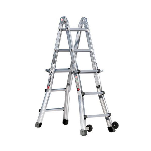 PREMIUM line Alu-Vario-Klappleiter mit Rollen, 4 x 3 Sprossen PREMIUM line Alu-Vario-Klappleiter mit Rollen, 4 x 3 Sprossen