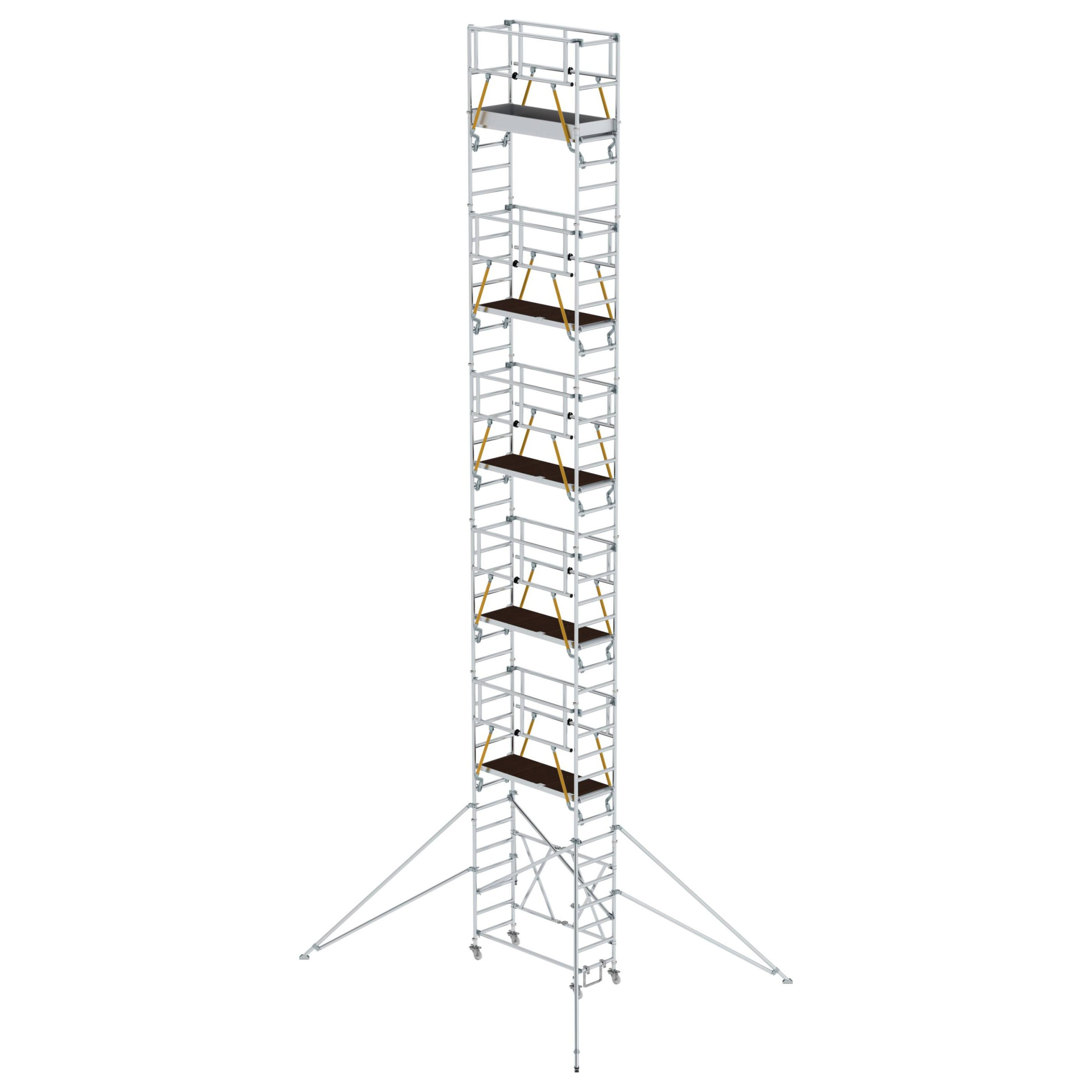 Aluminium-Klappgerüst SG mit Ausleger, Gerüstgröße 1,80 x 0,75 m, Arbeitshöhe 13,04 m Aluminium-Klappgerüst SG, Gerüstgröße 1,80 x 0,75 m, Arbeitshöhe 4,08 m