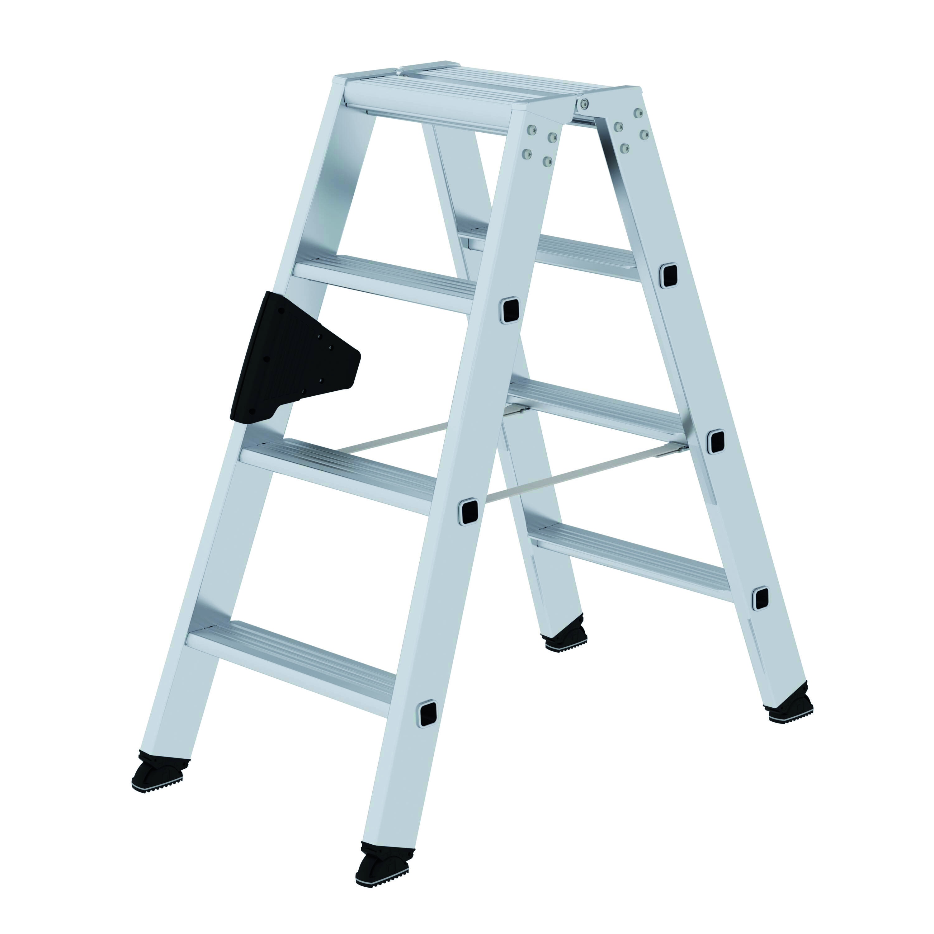 Stufen-Stehleiter beidseitig begehbar, 2x4 Stufen Stufen-Stehleiter, beidseitig begehbar, 2x3 Stufen
