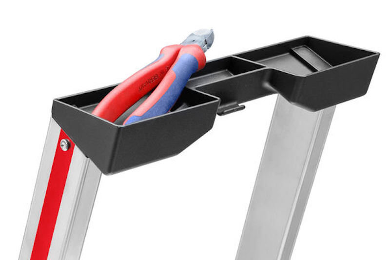 Stufenstehleiter mit Plattform, einseitig begehbar - 8 Stufen
