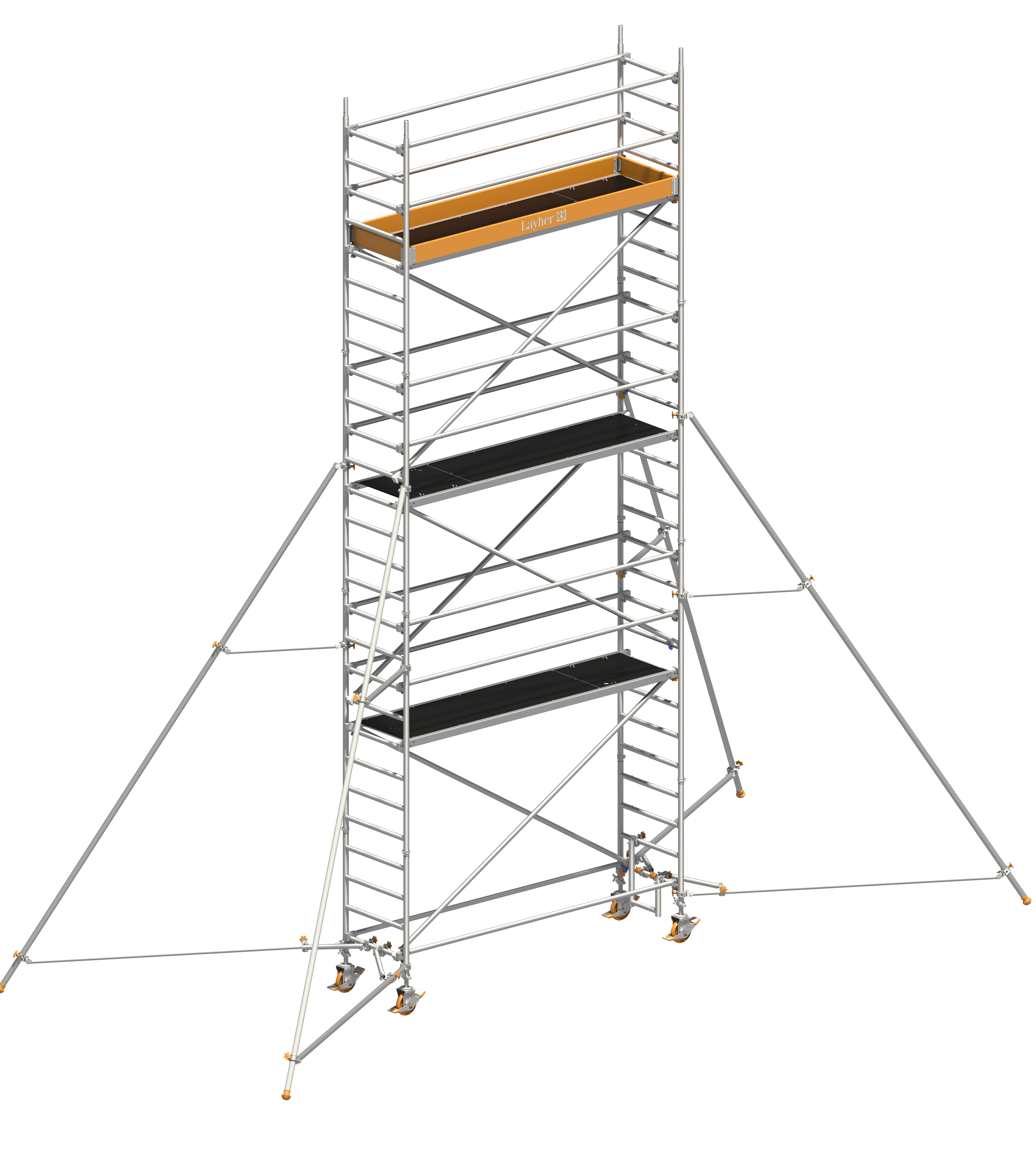 Uni Standard P2 mit Gerüststütze 5 m, Arbeitshöhe 7,20 m