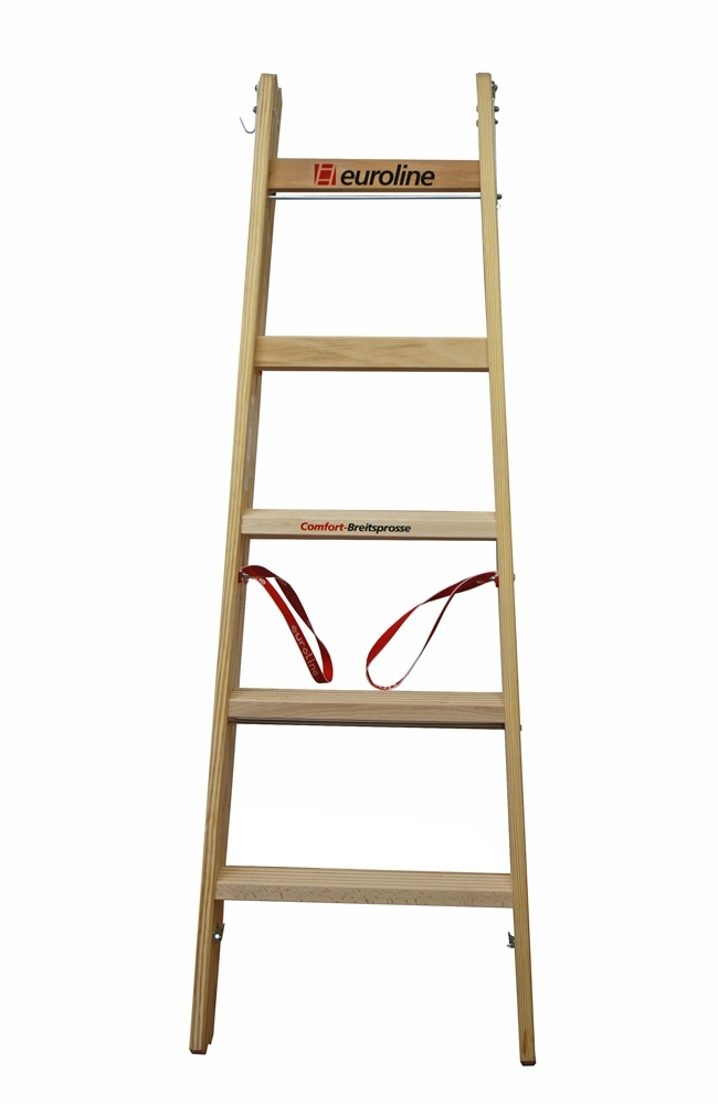 Holz-Sprossenstehleiter, 2 x 3 Sprossen