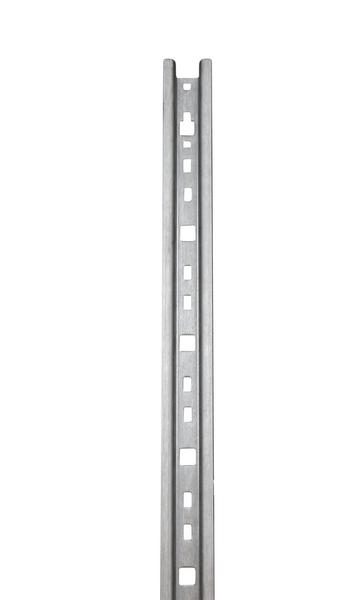 Steigschutzschiene mit Verbindungslasche, Edelstahl V4A (1.4571), Länge 1,96 m