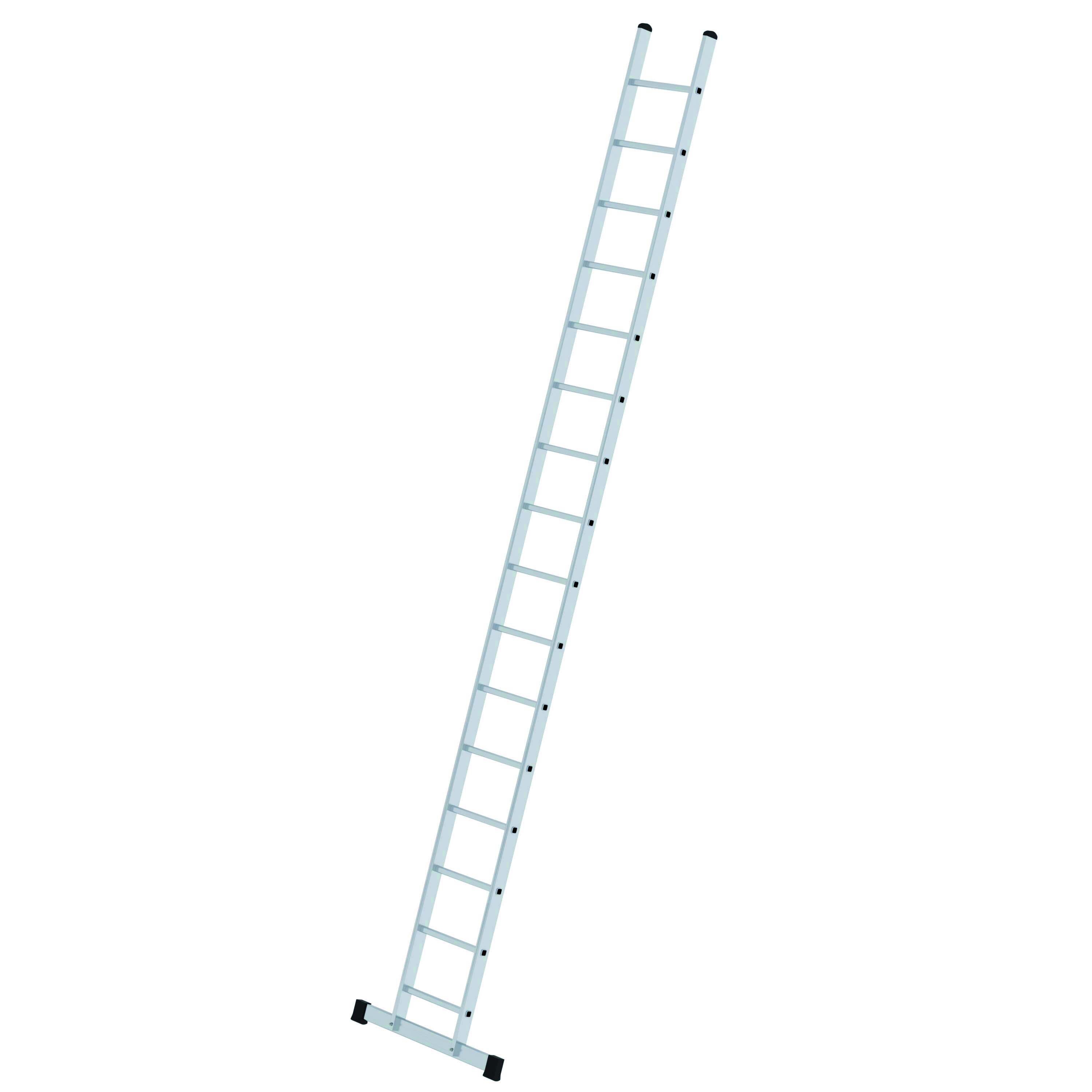 Sprossen-Anlegeleiter mit Standard-Traverse, 16 Sprossen Sprossen-Anlegeleiter mit Standard-Traverse - 12 Sprossen