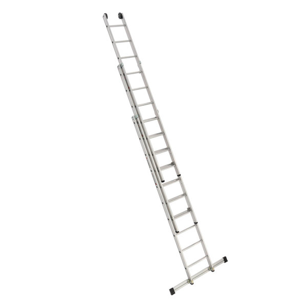PREMIUM line Alu-Schiebeleiter, 3-teilig, 3 x 8 Sprossen