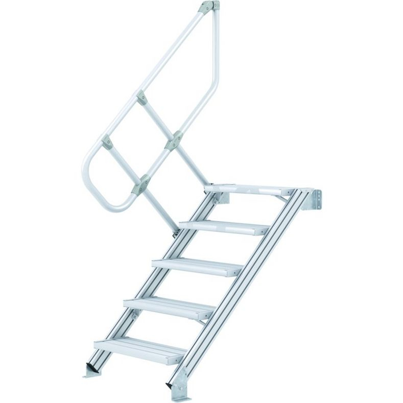 Treppe, Neigung 60°, Stufenbreite 800 mm, 5 Stufen