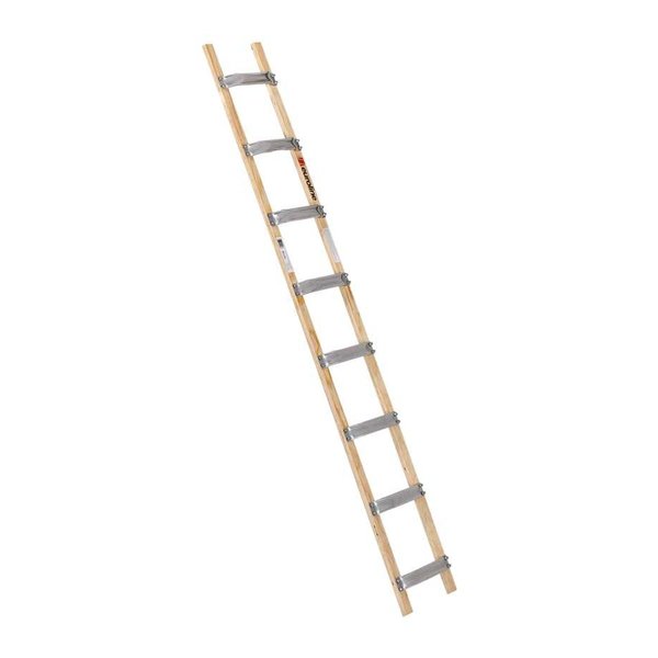 Holz/Alu-Dachdeckerauflegeleiter, 8 Sprossen