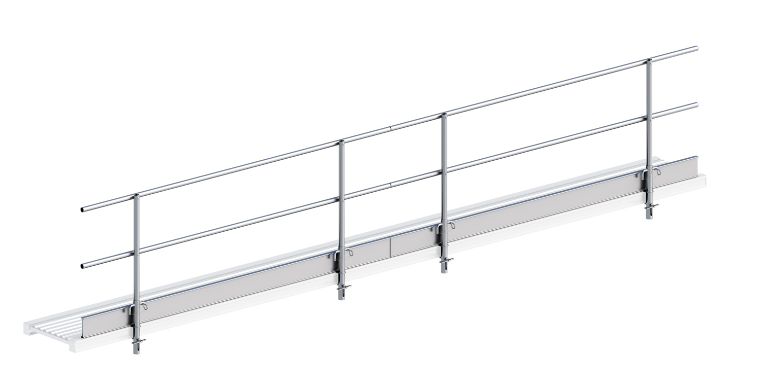 Seitenschutz für Alu-Steg 600 Seitenschutz für Alu-Steg 600, 3,18 m
