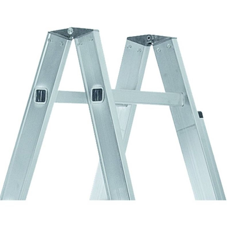 Varioflex B, Gebördelte Sprossen-Stehleiter mit verlängerbaren Holmen Varioflex B,Gebördelte Sprossen-Stehleiter mit verlängerten Holmen, 2x6 Sprossen