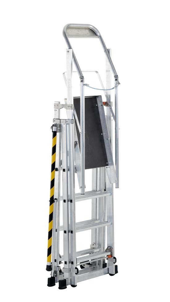 ZAP Telemaster S, Gebördelte Teleskop-Plattformleiter ZAP Telemaster S - Teleskop-Plattformleiter 5 Sprossen