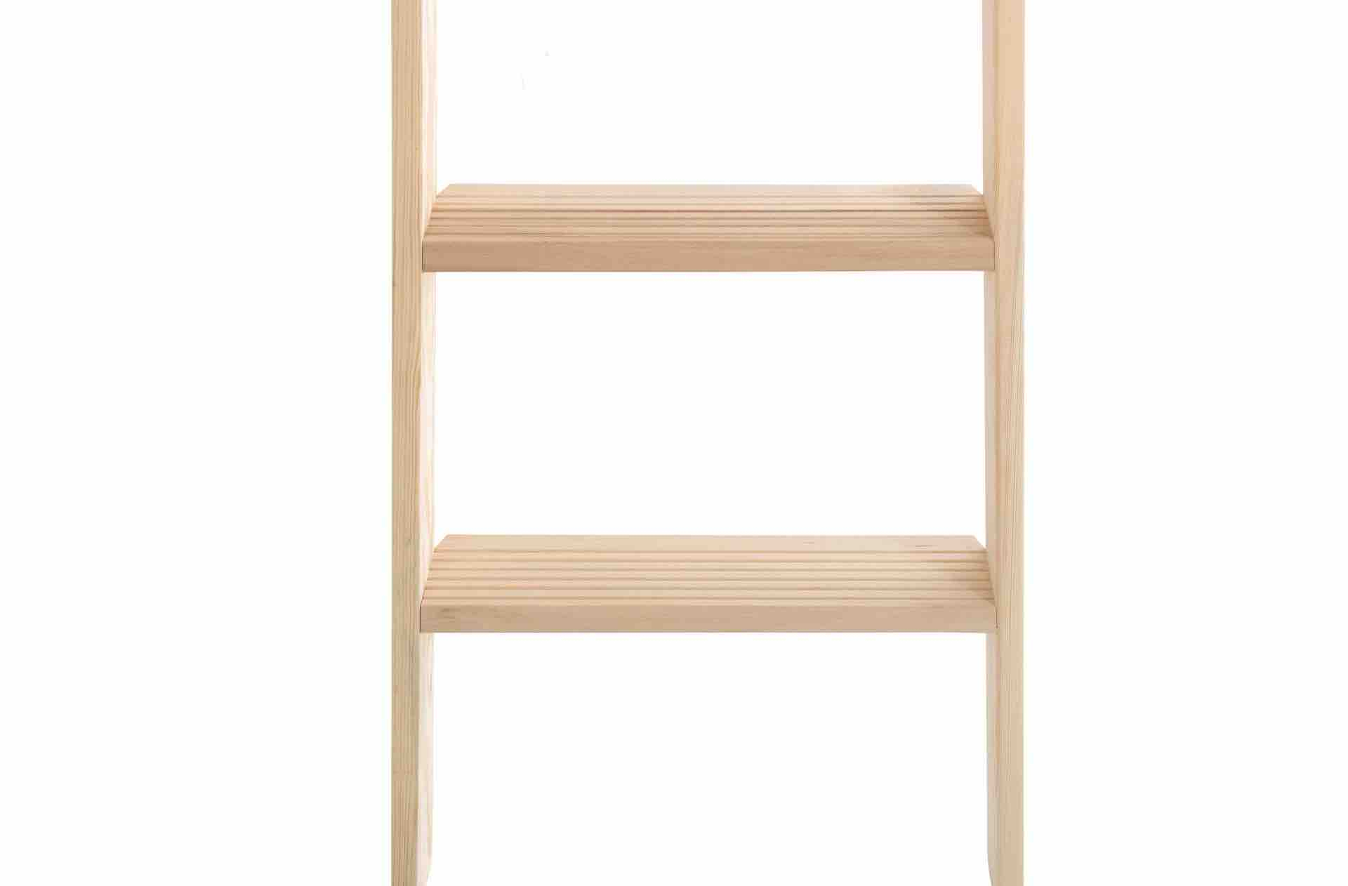 Holz-Stufenstehleiter, beidseitig begehbar - 2x5 Stufen