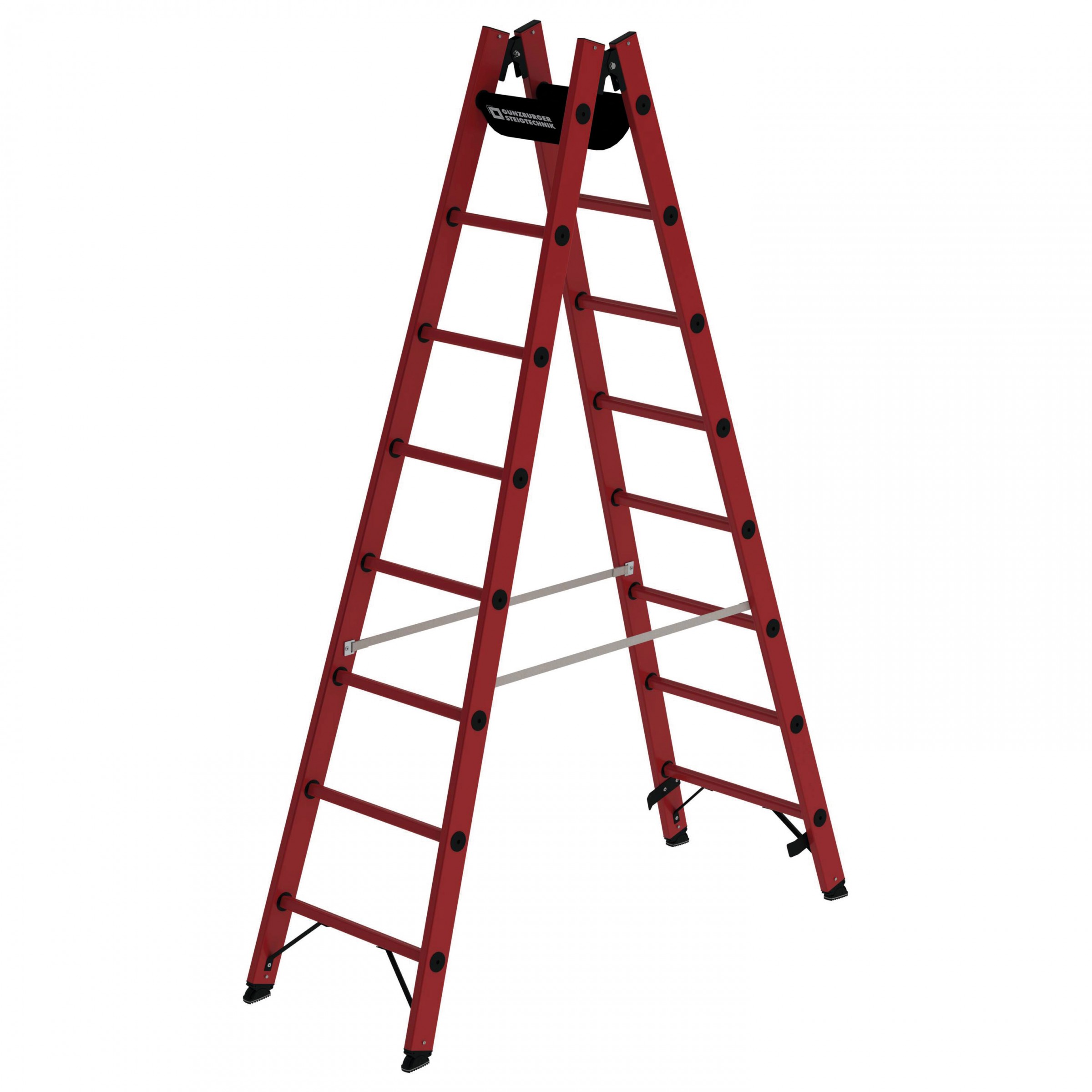 Vollkunststoff-Sprossen- Stehleiter 2x4 Sprossen Vollkunststoff-Sprossen- Stehleiter 2x4 Sprossen