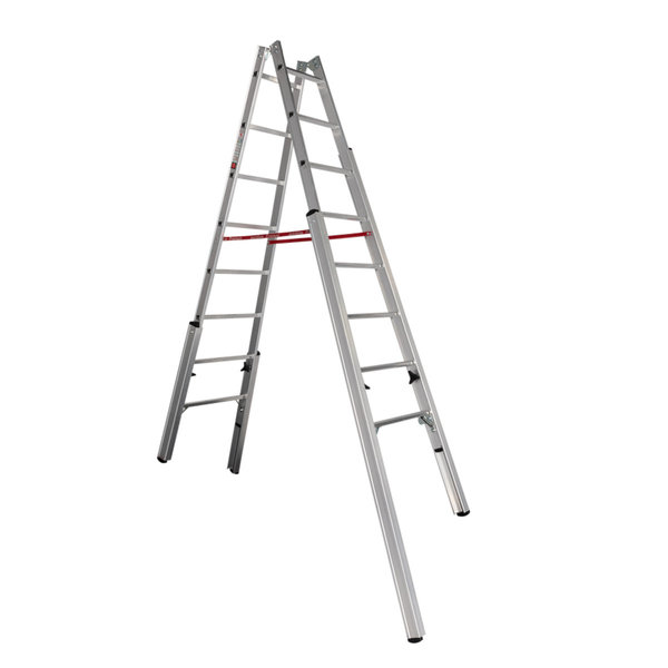 PREMIUM line Alu-Treppenstehleiter, 2 x 5 Sprossen