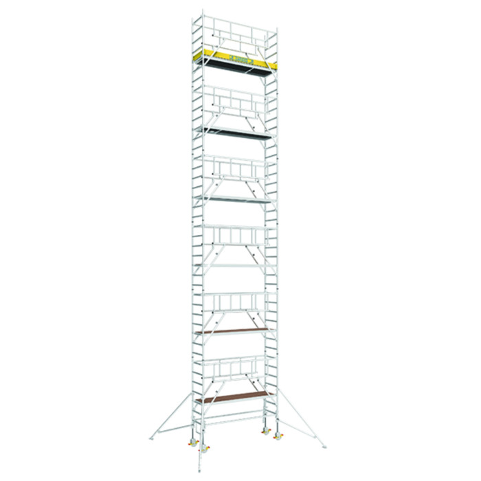 MultiTower S-PLUS 1T, Fahrgerüst mit Auslegern, 0,75 x 1,80 m - Standhöhe 11,20 m