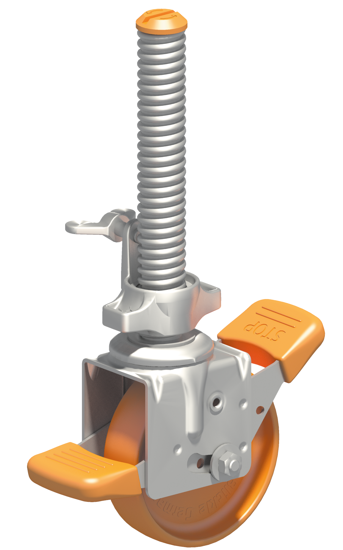 Lenkrolle mit Spindel
