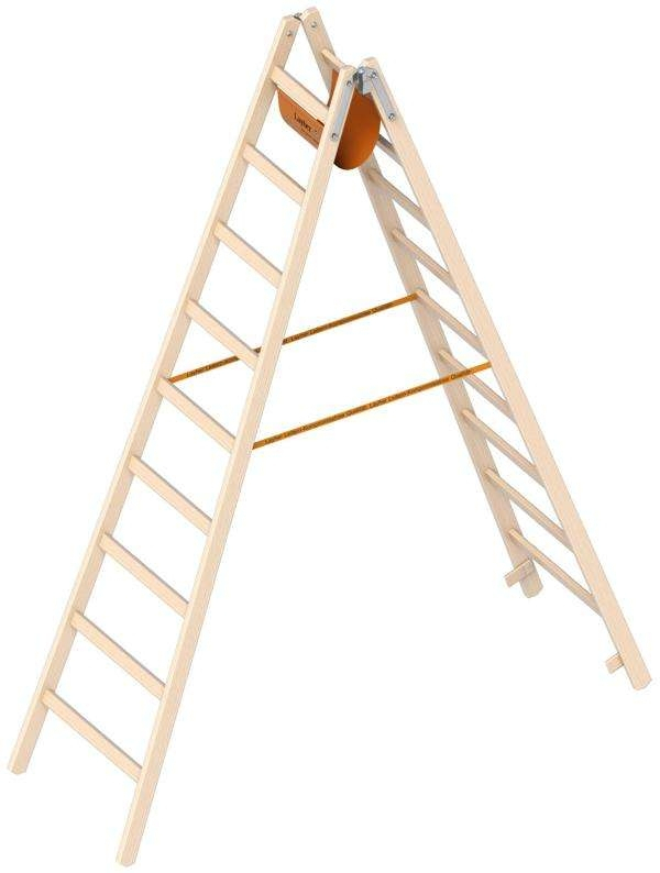 Holzstehleiter 1038 - 8 Sprossen