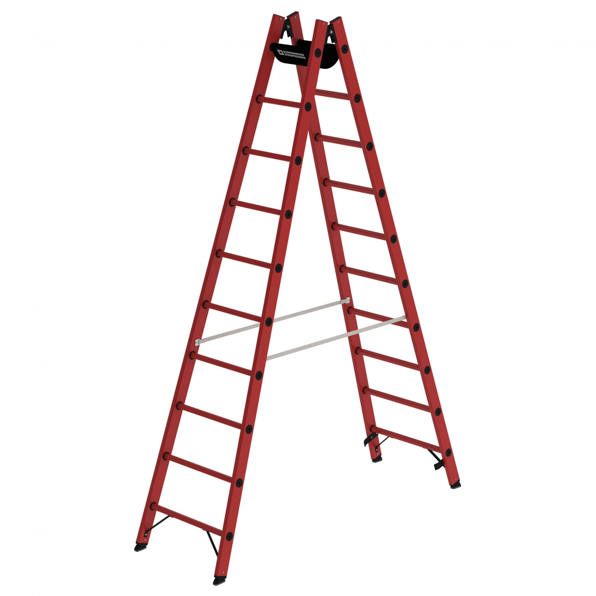 Vollkunststoff-Sprossen- Stehleiter 2x4 Sprossen Vollkunststoff-Sprossen- Stehleiter 2x4 Sprossen