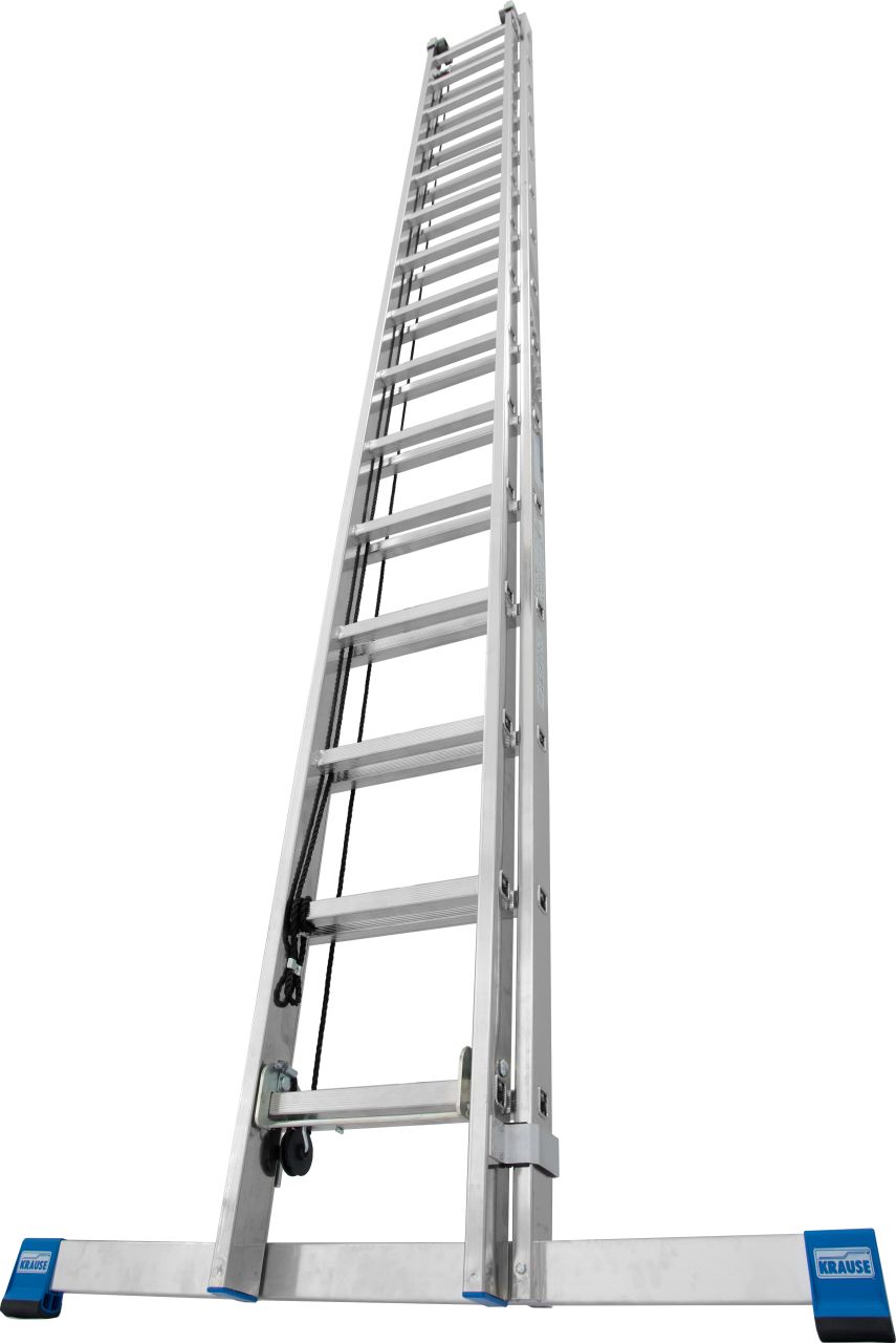 Stabilo Sprossen-Seilzugleiter, zweiteilig 2x15 Sprossen Stabilo Sprossen-Seilzugleiter, zweiteilig 2x15 Sprossen