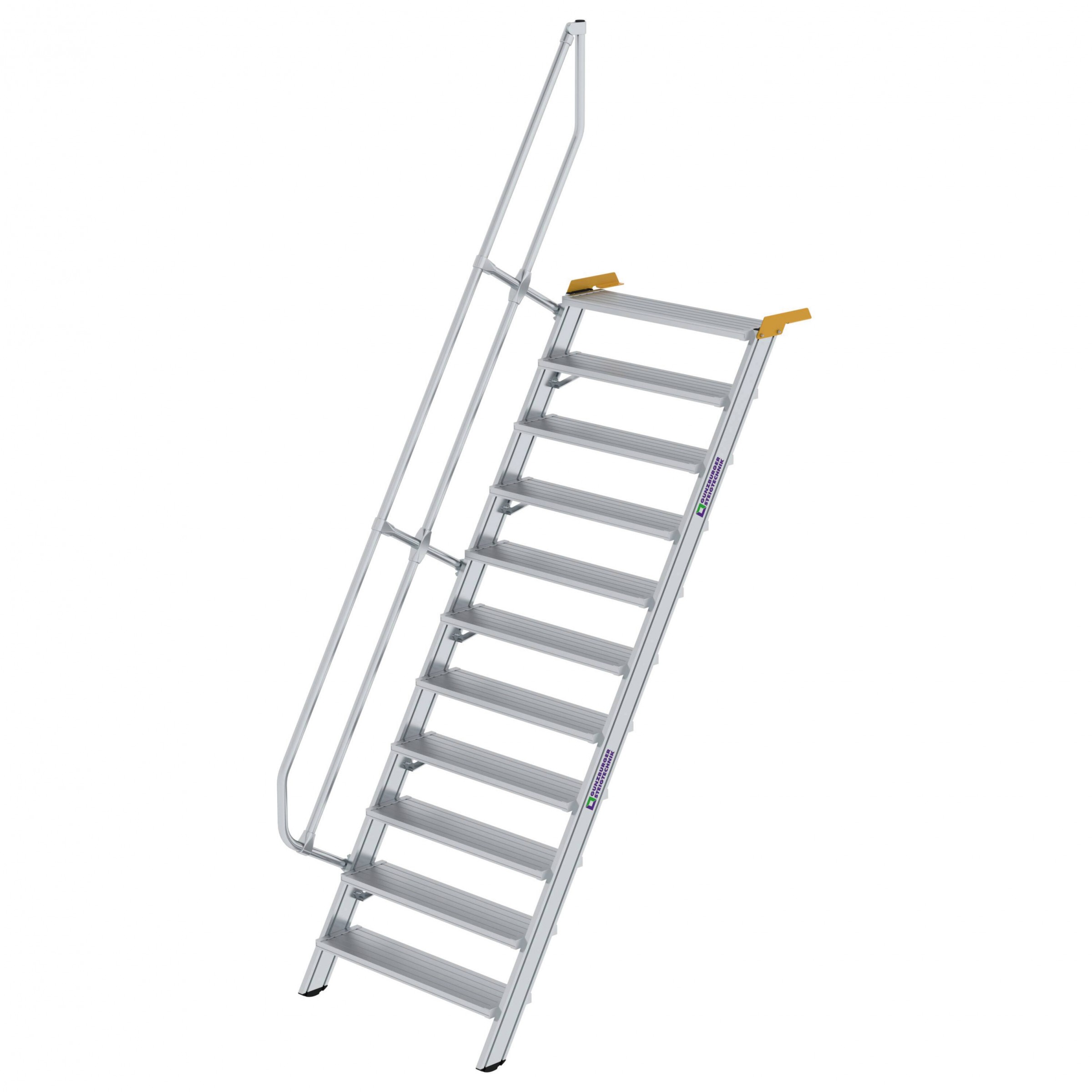 Aluminium-Treppe 60°, Stufenbreite 1000 mm, 5 Stufen