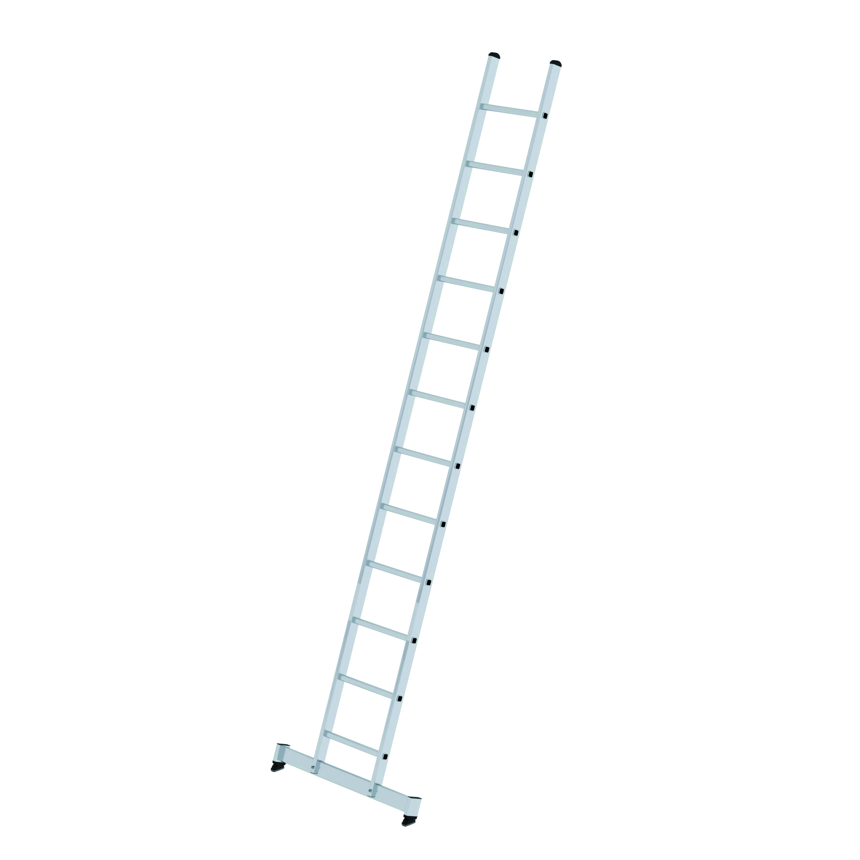 Sprossen-Anlegeleiter mit nivello®-Traverse, 12 Sprossen Sprossen-Anlegeleiter mit nivello®-Traverse - 6 Sprossen